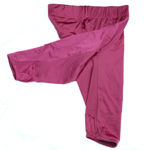 Nike Open Field Football Pants Tights Red Burgundy - Picture 4 of 8